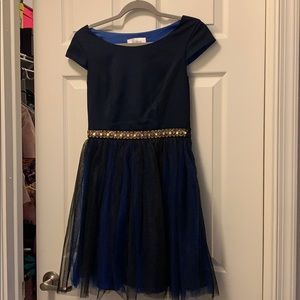 A. Drea Black And Blue tool short dress size small